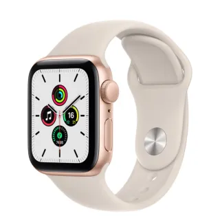 【Apple 蘋果】Watch SE LTE版44mm★3D全屏保貼組(鋁金屬錶殼搭配運動型錶帶)