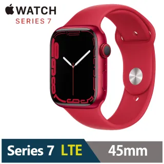 運動錶帶超值組★【Apple 蘋果】Apple Watch S7 LTE 45mm(鋁金屬錶殼搭配運動型錶帶)