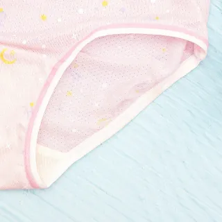 【annypepe】女童QQ天絲洞洞緹花星辰三角褲-粉紅100-150(女童內著)