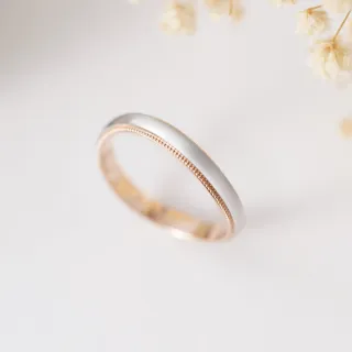 【PROMESSA】PT950鉑金 小皇冠系列 結婚戒指 / 對戒款(男戒)