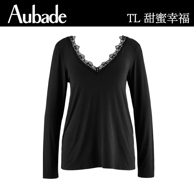 【Aubade】莫代爾綿長袖上衣-TL(黑)