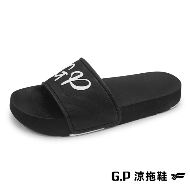 【G.P】女款Be Better運動休閒舒適拖鞋G2284W-黑色(SIZE:XS-M 共四色)