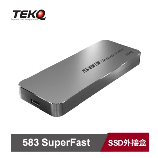 【TEKQ】583SuperFast Type C PCIe M.2 NVMe SSD 固態硬態 外接盒(台灣製造)