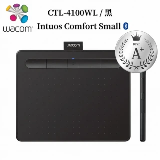 【Wacom】福利品◆Intuos Comfort Small 藍牙繪圖板-黑色(CTL-4100WL/K0-C)