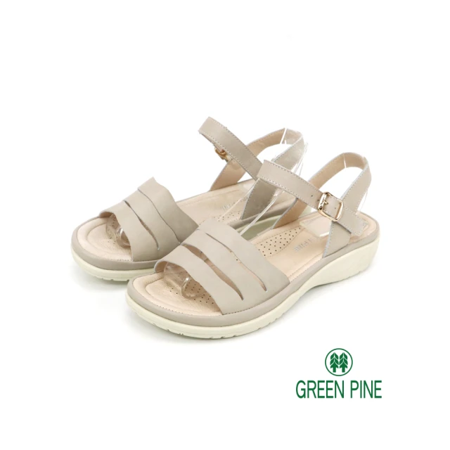 【GREEN PINE】夏季戀日涼鞋(米白色 00322119)