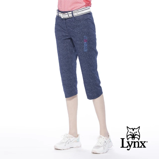 Lynx Golf 女款彈性舒適布料夜光織帶設計膠印設計拉鍊