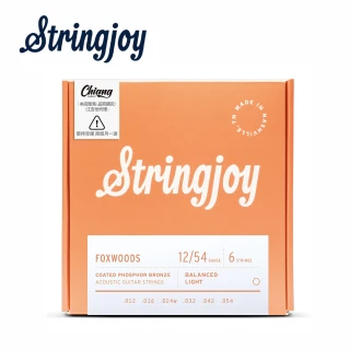 【Stringjoy】FW1254 鍍膜磷青銅 木吉他套弦 12-54(原廠公司貨 商品保固有保障)