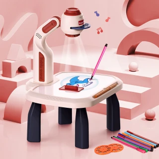 【FUN TOYS 童趣】兒童益智投影學習塗鴉桌玩具(畫板)