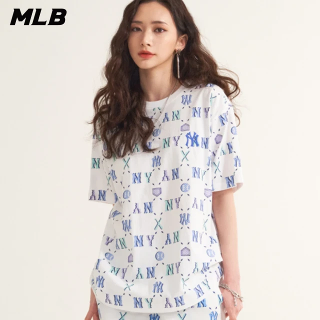 【MLB】短袖T恤 MONOGRAM系列 紐約洋基隊(3ATSM5023-50WHS)