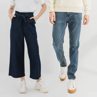 【Hang Ten】男女裝經典休閒工作長褲牛仔褲寬褲-多款選
