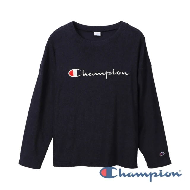 Champion【Champion】Campus 草寫LOGO長Tee -深藍色