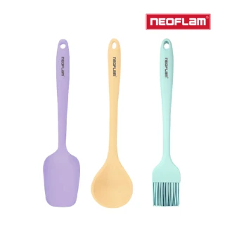 【NEOFLAM】Premium矽銀系列廚房配件三件組-BEF(鍋鏟/湯杓/油刷)