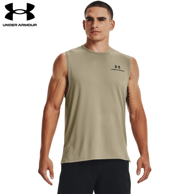 【UNDER ARMOUR】UA 男 Rush Energy背心_1366139-037(褐色)