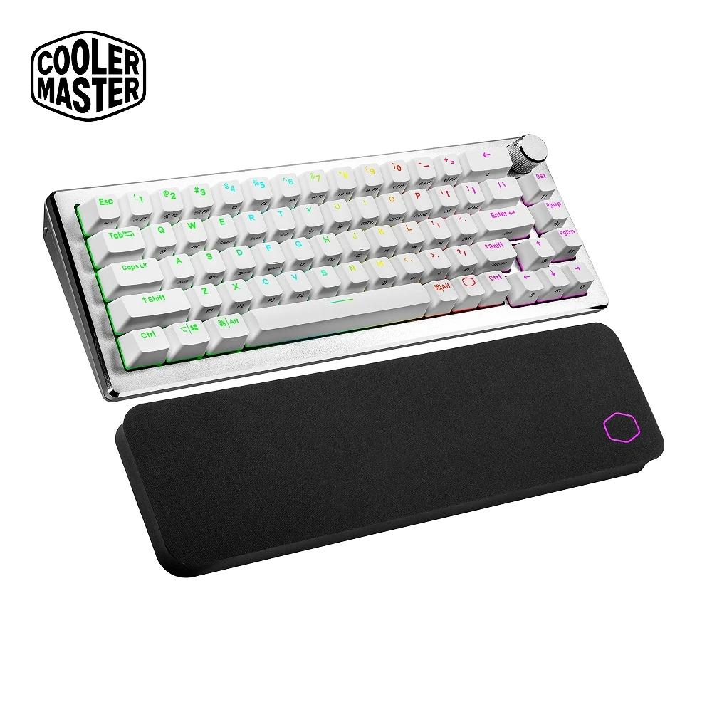 【CoolerMaster】Cooler Master CK721 無線RGB機械式鍵盤 白色茶軸 英刻(CK721)