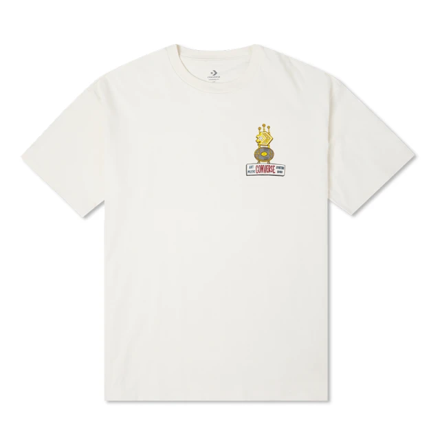 【CONVERSE品牌旗艦店】SNEAKER STORE TEE 短袖上衣 男 米白色(10023258-A01)