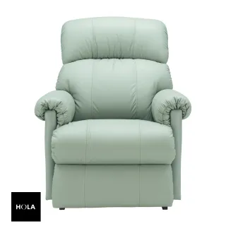 【HOLA】La-Z-Boy 單人全牛皮沙發/電動式休閒椅1PT559-灰色