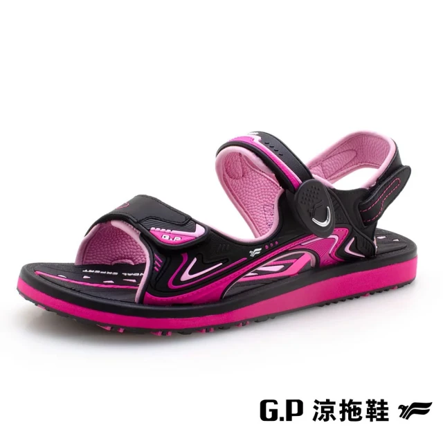 【G.P】高彈力舒適兩用涼拖鞋 女鞋(黑桃)