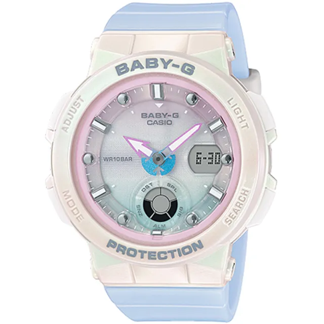 【CASIO 卡西歐】BABY-G 海灘旅人雙顯手錶(BGA-250-7A3/速)