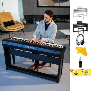 【ROLAND 樂蘭】FP-30X 88鍵 數位電鋼琴 琴架組 白色/黑色款(原廠公司貨 商品保固有保障)