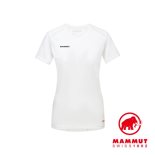 【Mammut 長毛象】Sertig T-Shirt Women 輕量短袖排汗衣 女款 白/公路灰 #1017-00140