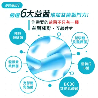 【我的健康日記】六效乳酸菌經典原味 30日份(2入組)