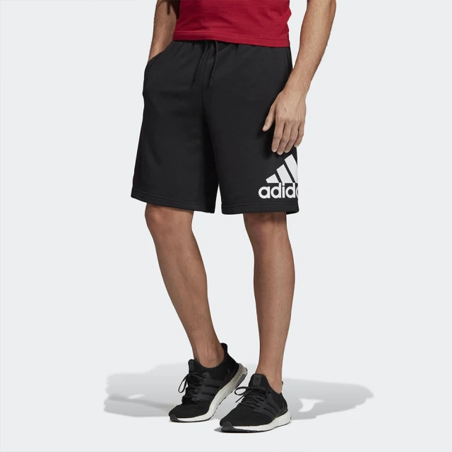 adidas 愛迪達【adidas 愛迪達】短褲 男款 運動短褲 棉褲 亞規 M MH BOSShortFT 黑 DX7662