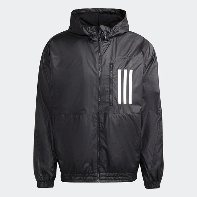 【adidas 愛迪達】外套 男款 風衣外套 連帽外套 運動外套 亞規 M W.N.D. Jkt PB 黑 H42037