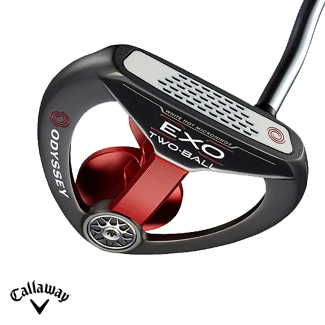 【Callaway 卡拉威】Odyssey EXO 2-BALL RING S 高爾夫球推桿 左手專用(Putter DFX 日規)