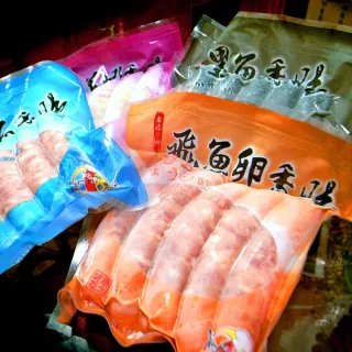【優鮮配】海鮮香腸綜合4包+鮮蝦花枝丸1包(新鮮超值組合)