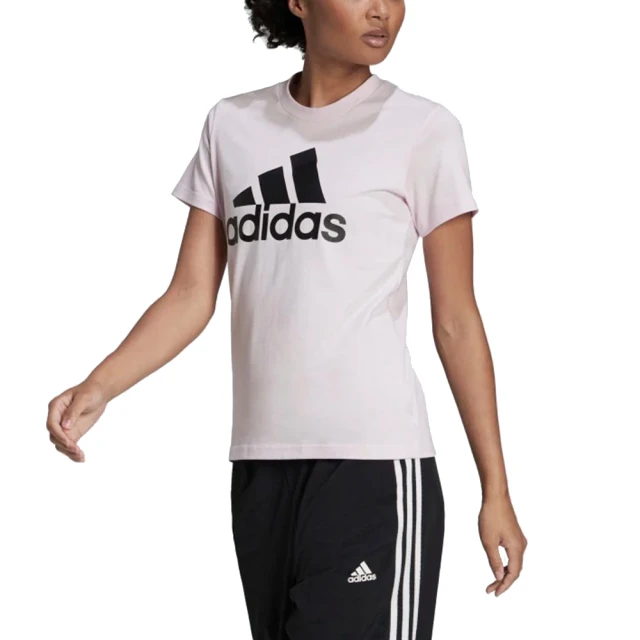 adidas 愛迪達【adidas 愛迪達】圓領T恤 短袖 W BL T 女 - HC9274