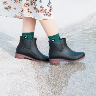 花見小路 手製鞋 現貨 時尚短筒 雨晴兩用 高質感霧面雨靴 防水 短筒 雨靴 與鞋 靴子 Momo購物網