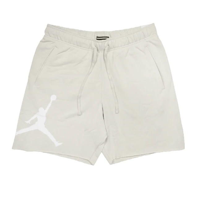 NIKE 耐吉【NIKE 耐吉】短褲 Jordan Essential 男款 象牙白 喬丹 磨毛 不收邊 棉褲(DV5028-104)