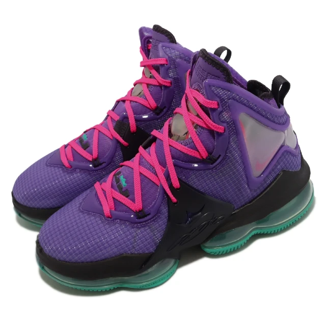 NIKE 耐吉【NIKE 耐吉】籃球鞋 Lebron XIX EP 男鞋 紫 桃紅 綠 氣墊 LBJ 詹姆斯(DC9340-500)