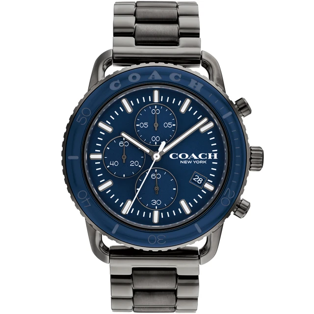 【COACH】陶瓷錶圈計時手錶 男錶-44mm(CO14602595)
