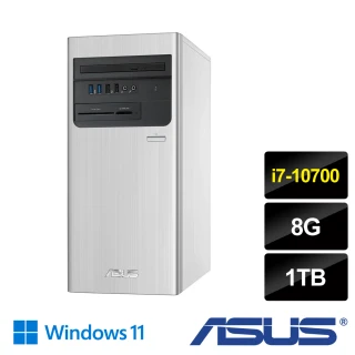 【ASUS 華碩】H-S700TA-710700007W I7八核電腦(i7-10700/8G/1TB HD/W11)