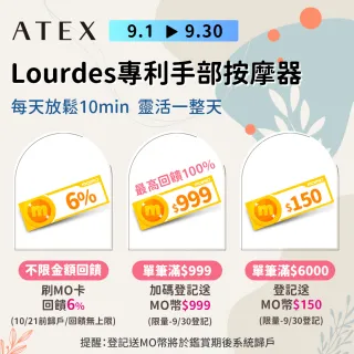 【日本ATEX官方旗艦館】Lourdes超薄美型3D溫熱按摩枕 AX-HCL338(按摩枕)