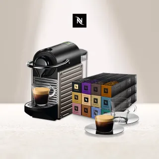 【Nespresso】膠囊咖啡機 Pixie(探索禮盒120顆迎新會員組)