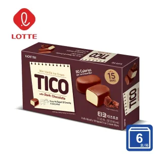 【Lotte】Tico 可可脆皮香草風味雪糕_黑巧克力(雪糕)