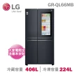 【LG 樂金】630公升敲敲看門中門變頻對開冰箱(GR-QL66MB)