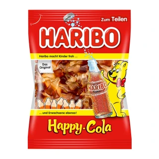 【HARIBO 哈瑞寶】快樂可樂風味Q軟糖(200g)