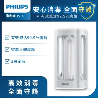 【Philips 飛利浦】桌上型UV-C感應語音殺菌燈(PU002)