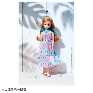【TAKARA TOMY】Licca 莉卡娃娃 配件 LW-13 格紋花朵度假泳衣組(莉卡 55週年)