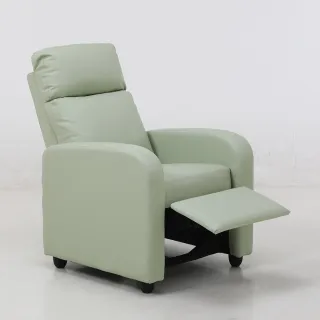 【H&D 東稻家居】WOLK經典無段式皮質休閒椅-7色可選(可仰頃躺椅 美甲椅 單人沙發)