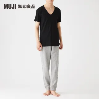【MUJI 無印良品】男清爽舒適棉質V領短袖T恤(共3色)