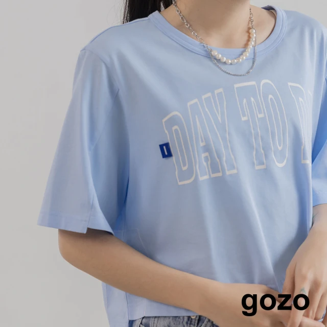 【gozo】minus g-限量系列 day to day 短版T恤(兩色)