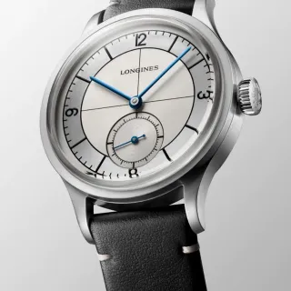 【LONGINES 浪琴 官方授權】Heritage 經典復刻機械腕錶 / 38.5mm(L2.828.4.73.0)