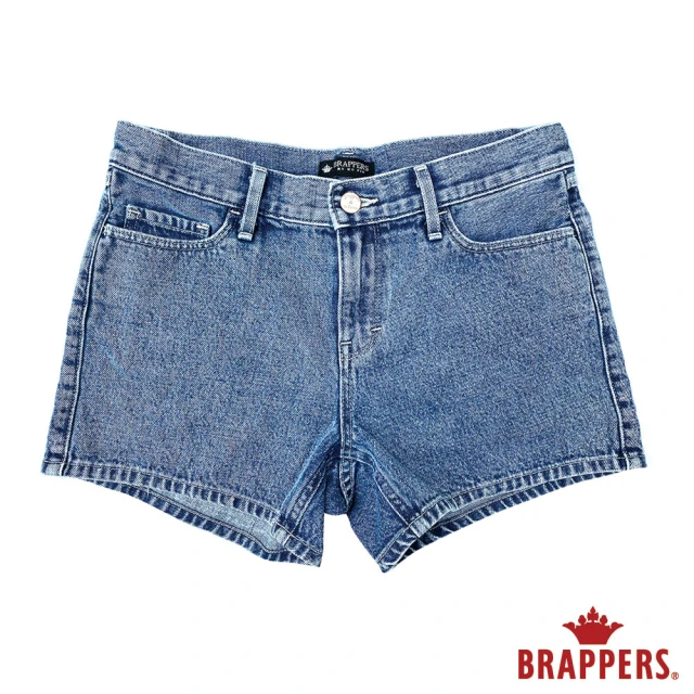 【BRAPPERS】女款 Boy friend系列-中腰全棉短褲(深藍)