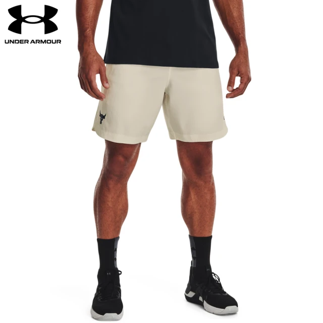 UNDER ARMOUR【UNDER ARMOUR】男 PROJECT ROCK Woven短褲_1361613-279(米色)