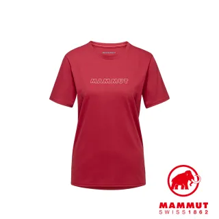 【Mammut 長毛象】Mammut Core T-Shirt Logo W Logo 輕便機能短袖T 女款 緋紅 #1017-04070(網路獨家限定)