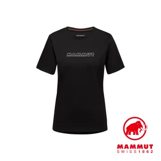 【Mammut 長毛象】Mammut Core T-Shirt Logo W Logo 輕便機能短袖T 女款 黑色 #1017-04070(網路獨家限定)